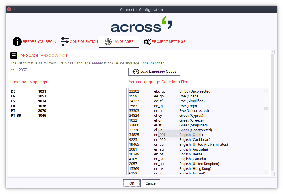 Languages and LCIs