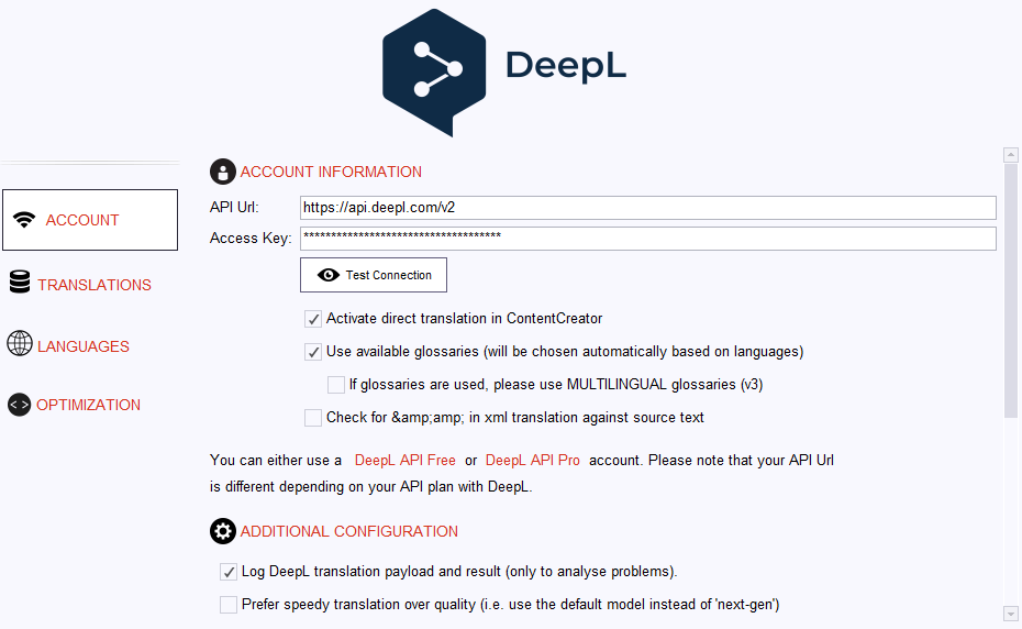 Account Configuration