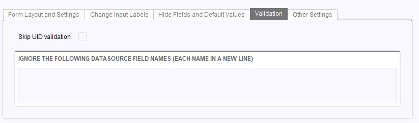 Change input labels