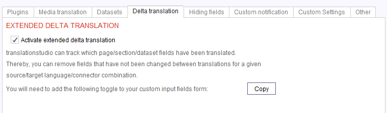 Delta translation