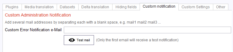 Custom notifications