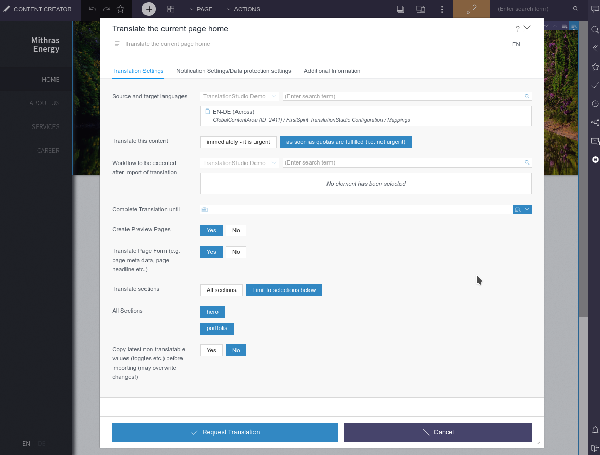 translationstudio Workflow